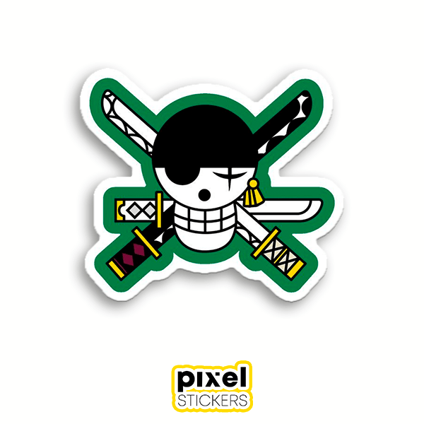 Bandeira de Pirata Zoro - pixelstickers